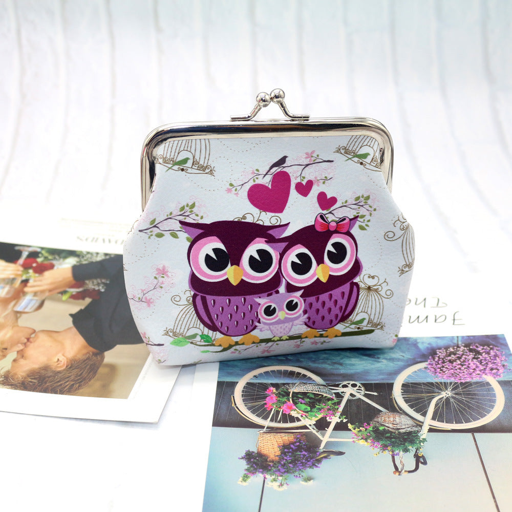 Animal Print Coin Purse Cute Owl Coin Purse