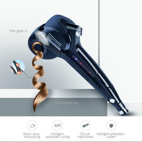 Professional ceramic hair steam machine hair curler roller curling iron, hair waver in digital magic styling tools styler