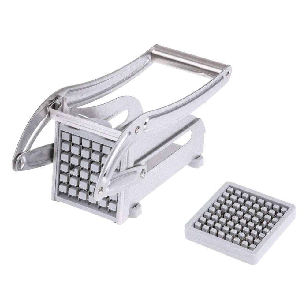 kitchen gadgets 2 Blades Potato Cutter Chopper Stainless French Fries Slicer for kitchen cortador de vegetales Home Kitchen Tool