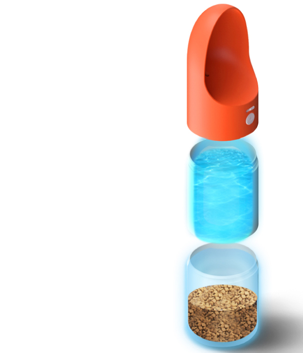 Pet Drinking Cup Pet Water Bottle Convenient Easy To Use Splash-Proof Splash-Proof One-Key Lock ABS Standard