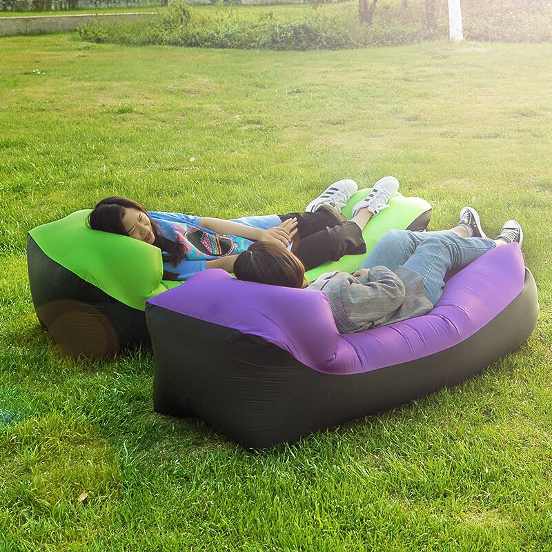 Inflatable Lounger Air Sofa Hammock-Portable Anti-Air Leaking Design-Ideal Couch For Akeside Beach Traveling Camping