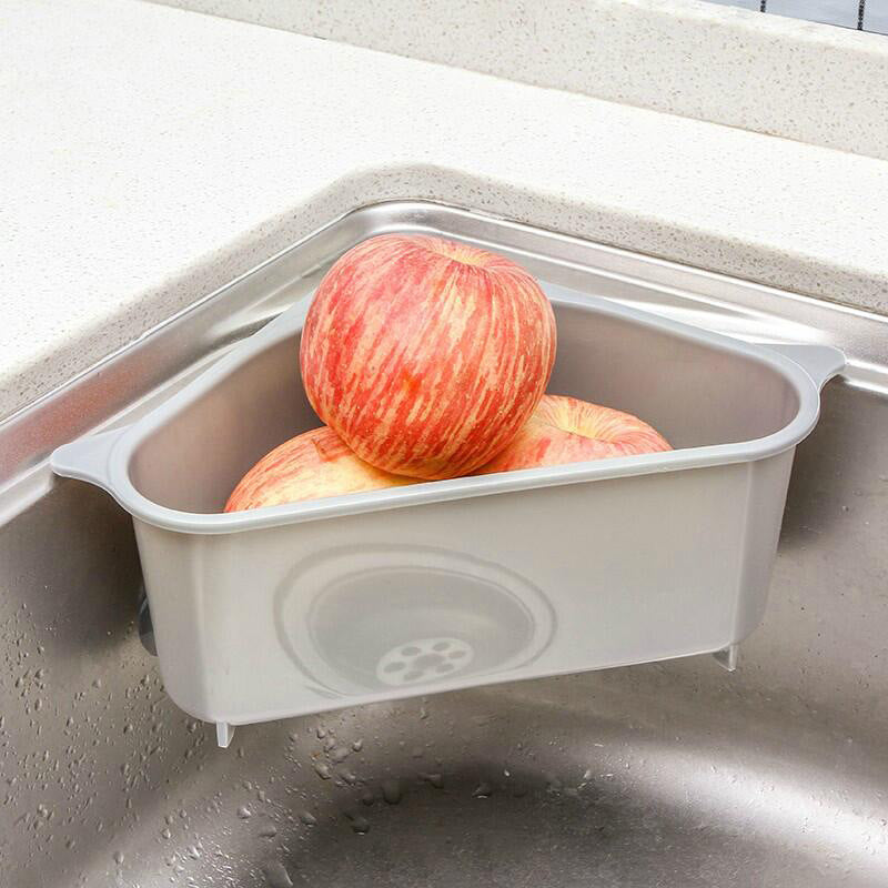 Kitchen Sink Multi-function Triangle Storage Rack Multi-purpose Dishwashing Sponge Drain Rack Storage Rack