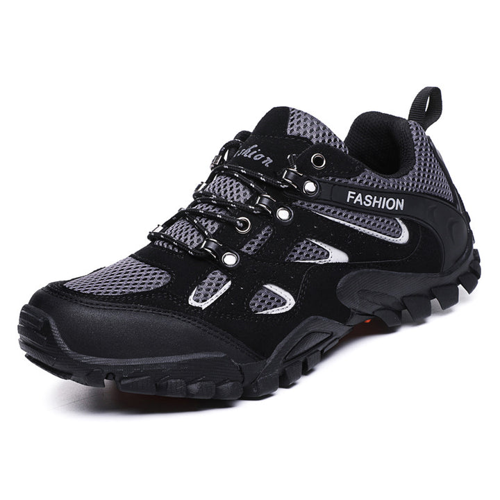 Outdoor Hiking Boots Men Summer Breathable Trekking Shoes Male Anti-Skid Walking Sneakers For Climbing Mountaineering Camping
