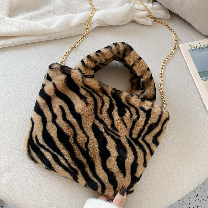 Leopard Tote Chain Shoulder Crossbody Bag