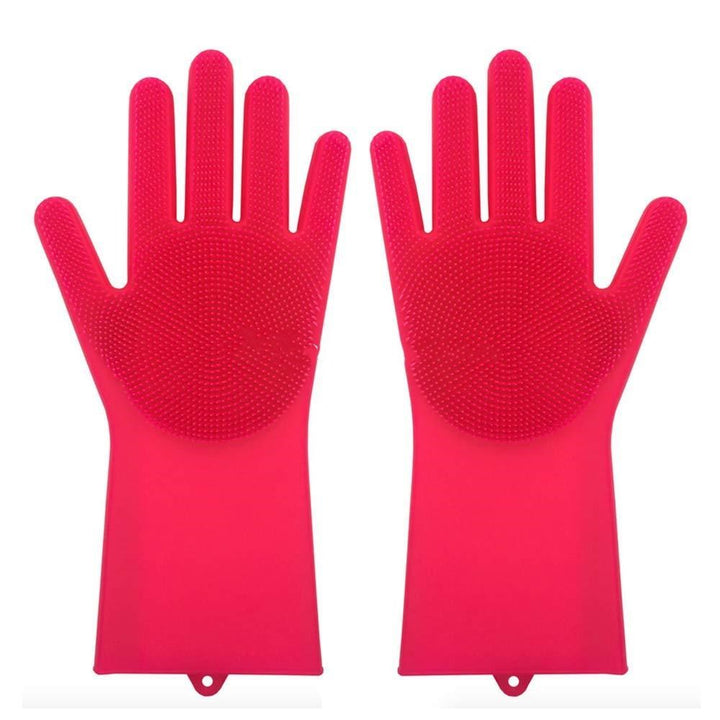 Silicone Heat-resistant Cleaning Brush Scrubbing Gloves