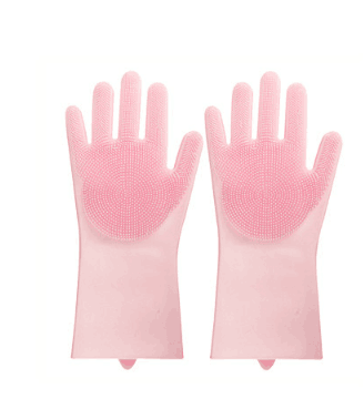 Silicone Heat-resistant Cleaning Brush Scrubbing Gloves