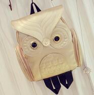 Japanese and Korean trends, women's Owl backpack, leisure travel bag, fashion personality cartoon Backpack