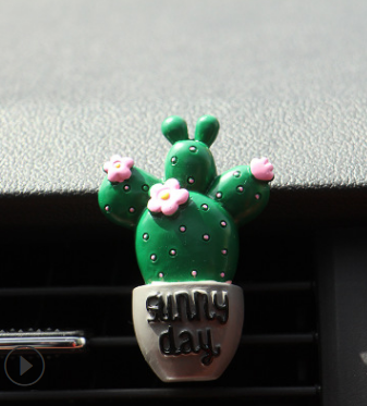 Car Air Freshener Plants Perfume Vent Outlet Air Conditioning Fragrance Clip Cute Creative Ornaments Interior Auto Accessories