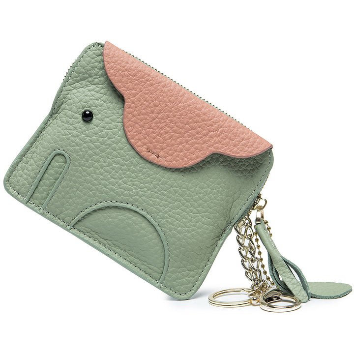 Coin Purse Genuine Leather Cute Elephant Mini Creative Coin Purse