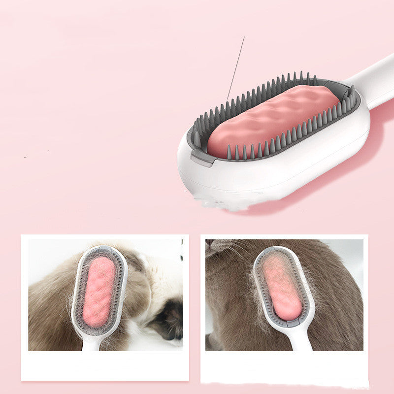 Hair Removal Comb With Disposable Wipes Sticker Cat