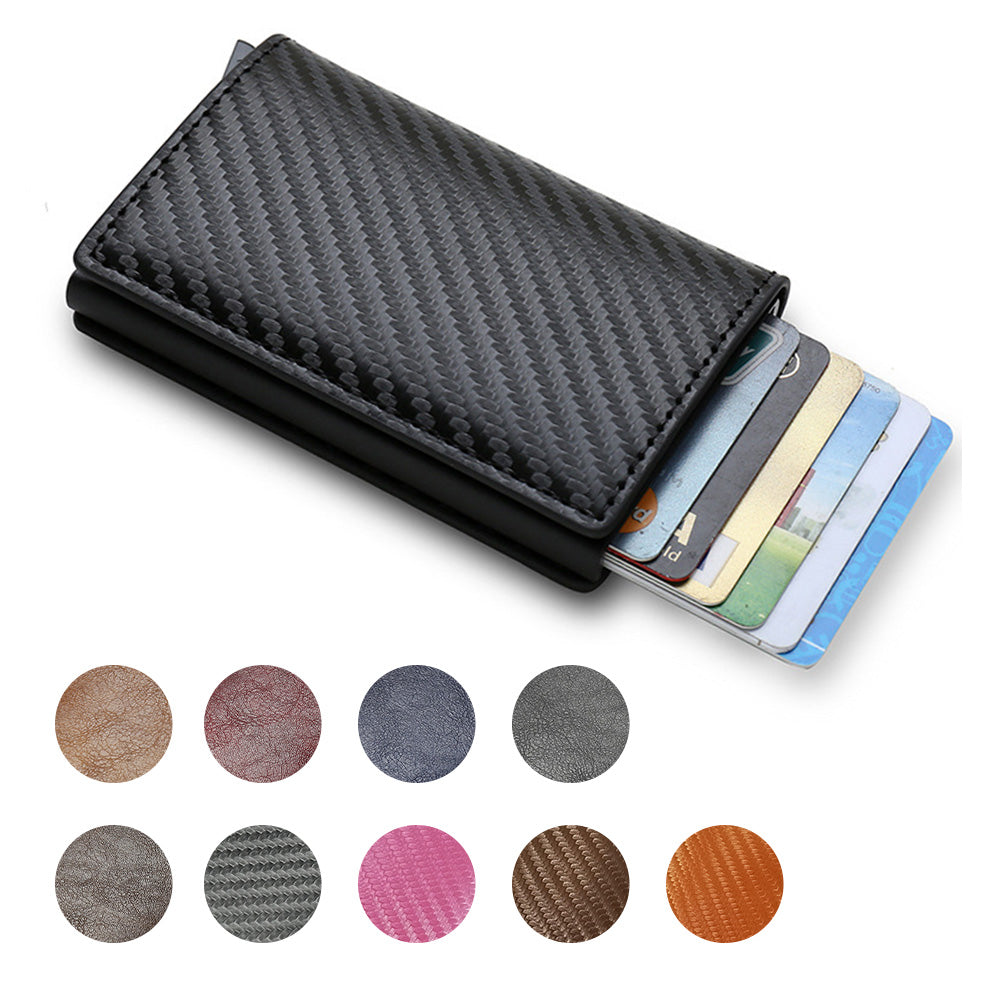 Credit Card Holder Smart Minimalist Wallet Pocket Men Women Slim Cardholder Bank Secure Creditcard Case