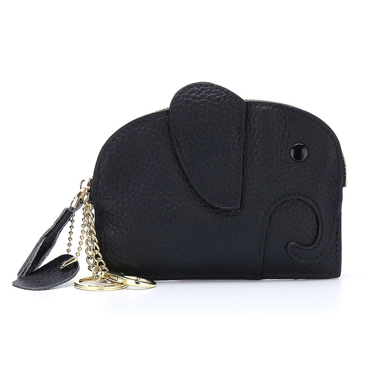 Coin Purse Genuine Leather Cute Elephant Mini Creative Coin Purse