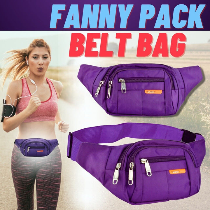 Sport Runner Waist Bum Bag Running Jogging Travel Chest Pouch Zip Fanny Pack New