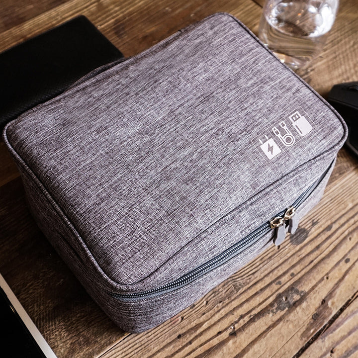 Electronic storage bag cationic polyester data cable storage bag Multi-function digital package