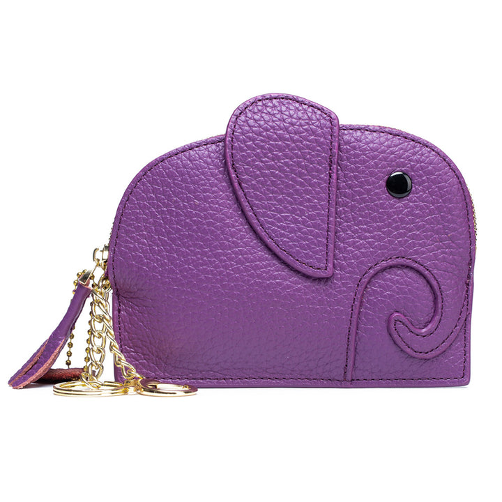 Coin Purse Genuine Leather Cute Elephant Mini Creative Coin Purse