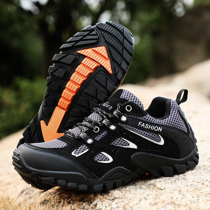 Outdoor Hiking Boots Men Summer Breathable Trekking Shoes Male Anti-Skid Walking Sneakers For Climbing Mountaineering Camping